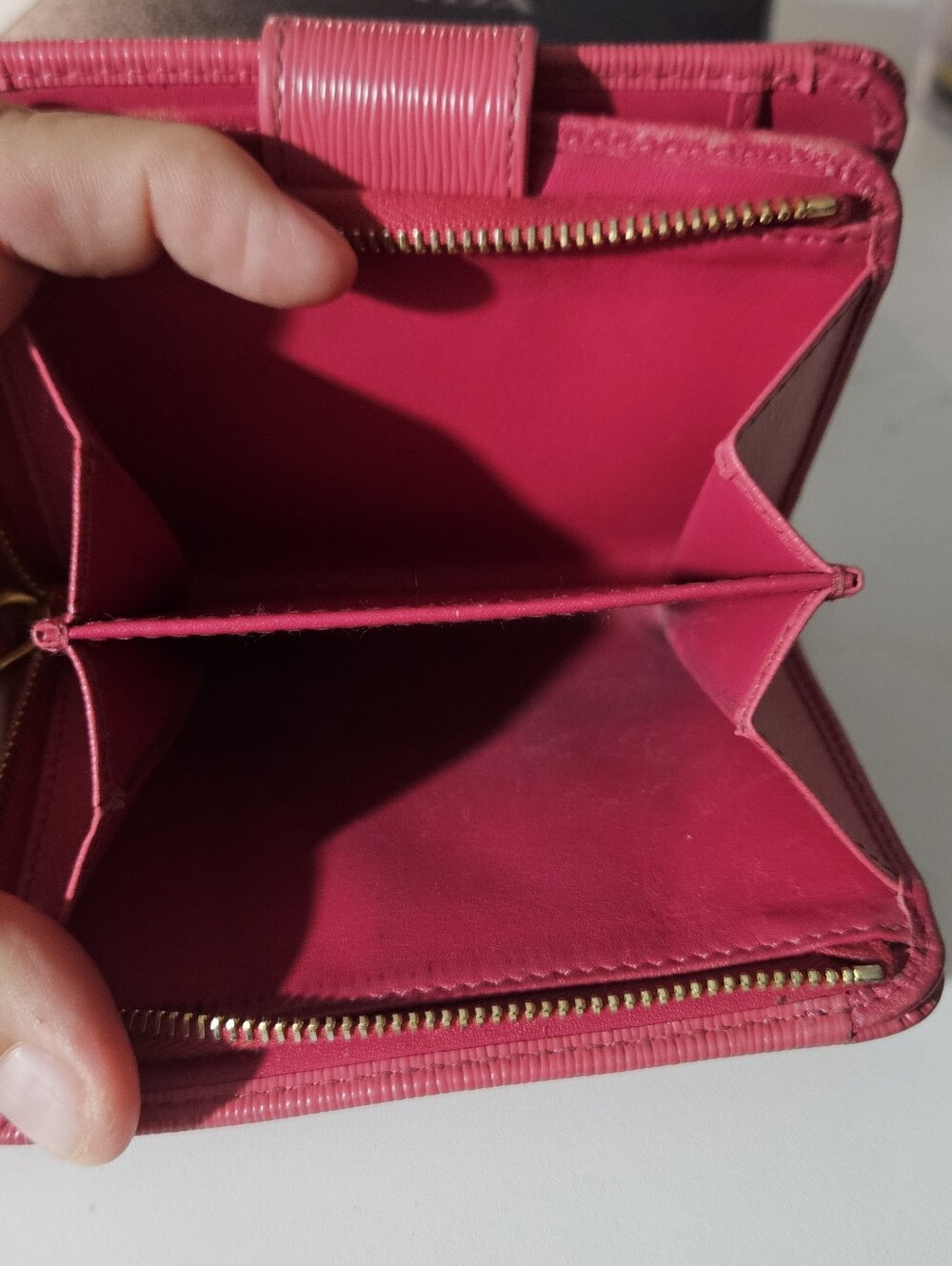 Prada Pink Vitello Move Compact Wallet - Picture 7 of 10